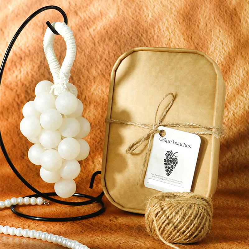 ⏳Begränsad tid 50 % rabatt⏰Hantverksmässig jordgubbs-/druvklase-tvål🍓🍇🧼