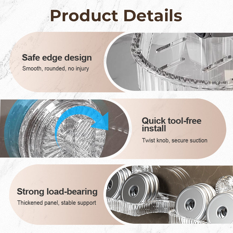Universellt avtagbart förvaringsställ för kranar