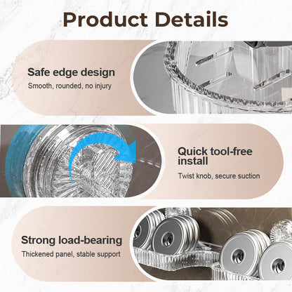 Universellt avtagbart förvaringsställ för kranar