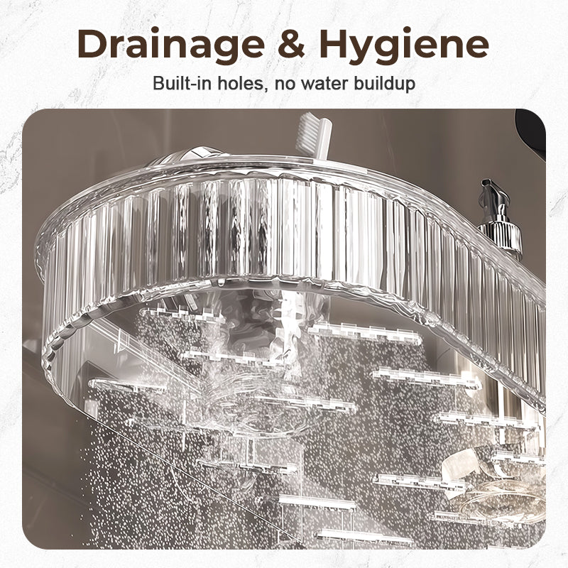 Universellt avtagbart förvaringsställ för kranar