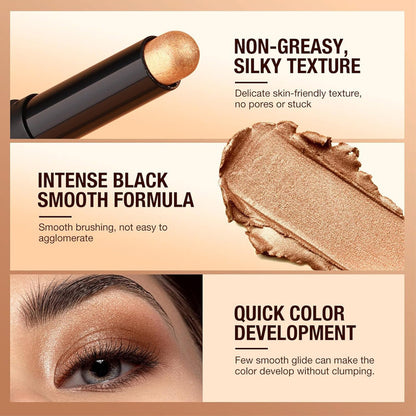 🎅Över 50 000 sålda!🎁✨8 färger glitterögonskugga i stickform - Långvarig Formula med Glitter för Professionell Makeup & Smidig Applicering 🌟👁️