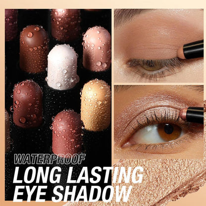 🎅Över 50 000 sålda!🎁✨8 färger glitterögonskugga i stickform - Långvarig Formula med Glitter för Professionell Makeup & Smidig Applicering 🌟👁️