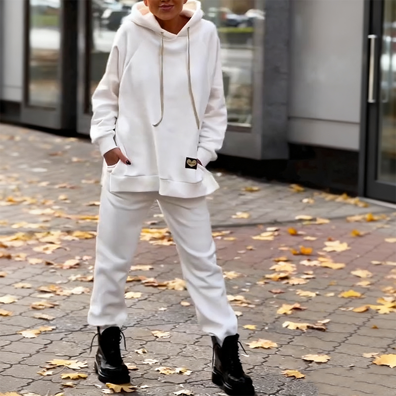 Oversized hoodie och sweatpants för damer