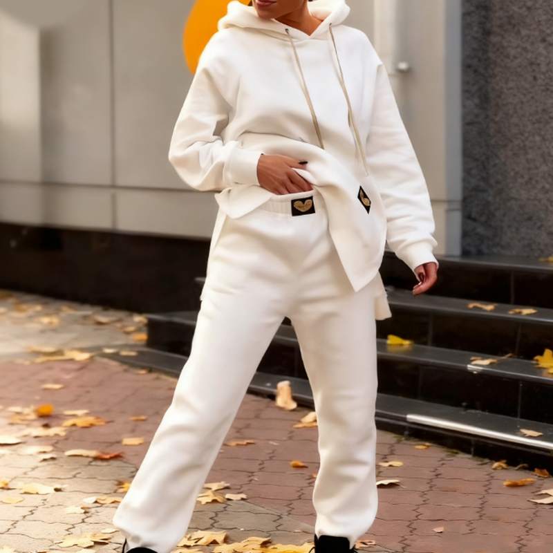 Oversized hoodie och sweatpants för damer