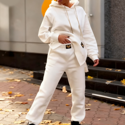 Oversized hoodie och sweatpants för damer