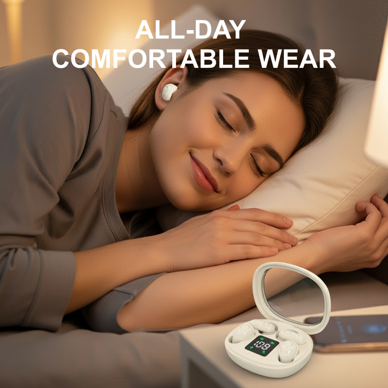🔥SISTA DAGENS REA – 49 % RABATT🎁Trådlöst Bluetooth-headset med dubbla hörlurar och LED-laddningsfodral