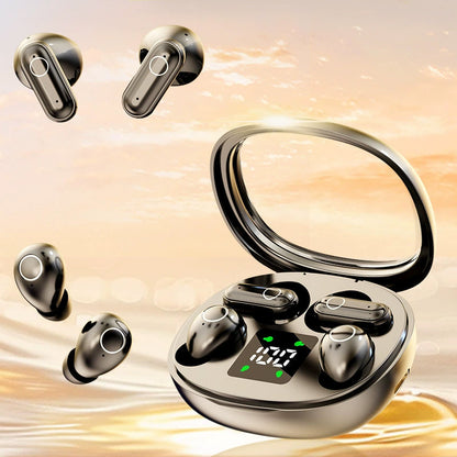 🔥SISTA DAGENS REA – 49 % RABATT🎁Trådlöst Bluetooth-headset med dubbla hörlurar och LED-laddningsfodral