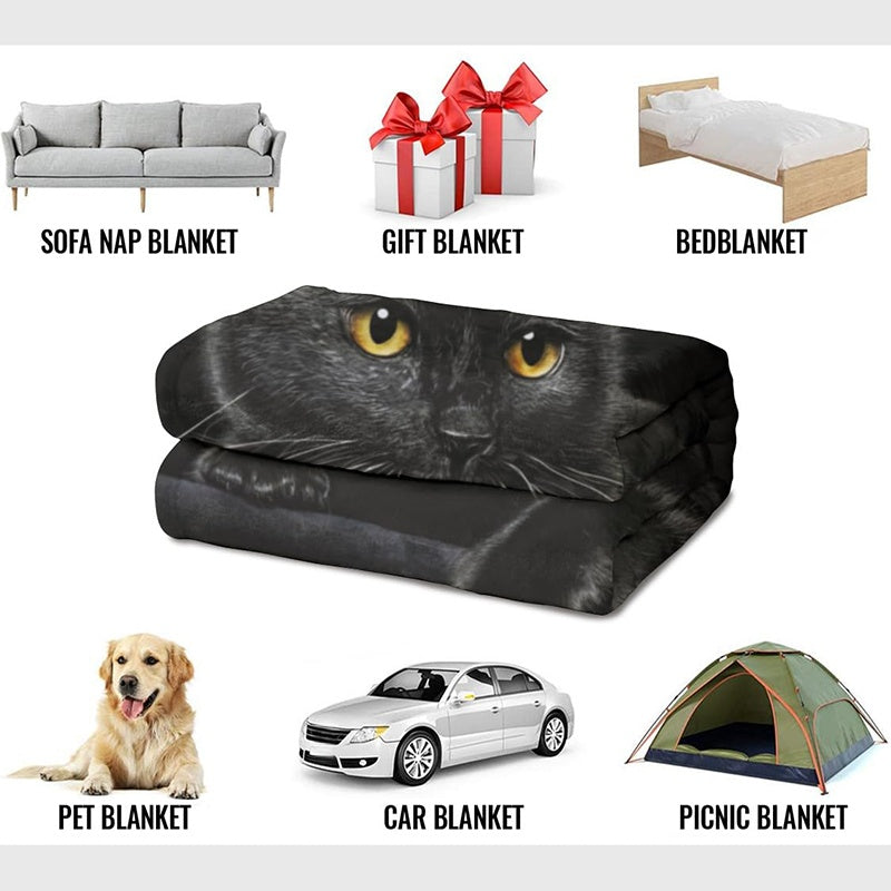 🐱 50% REA NU! 🔥 Mysig Allsäsongsfilt - Ultramjuk & Varm, Perfekt till Sofa och Säng ✨