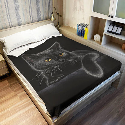 🐱 50% REA NU! 🔥 Mysig Allsäsongsfilt - Ultramjuk & Varm, Perfekt till Sofa och Säng ✨