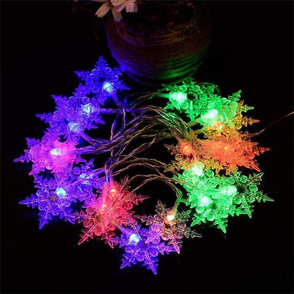 📢📢50 % RABATT !!⏰⏰LED-ljusslinga Snowflake Curtain