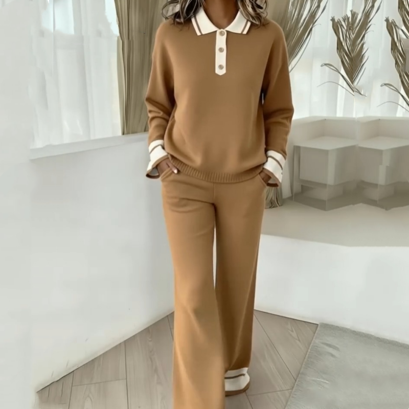 2-delat loungeset för damer: tröja och byxor