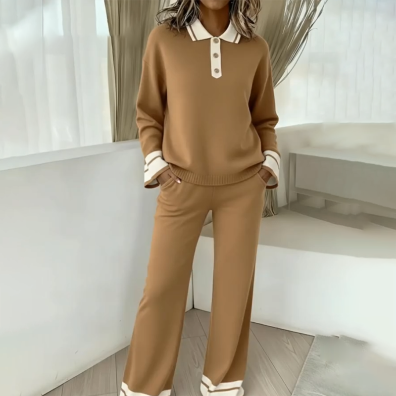 2-delat loungeset för damer: tröja och byxor