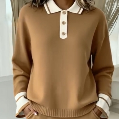 2-delat loungeset för damer: tröja och byxor