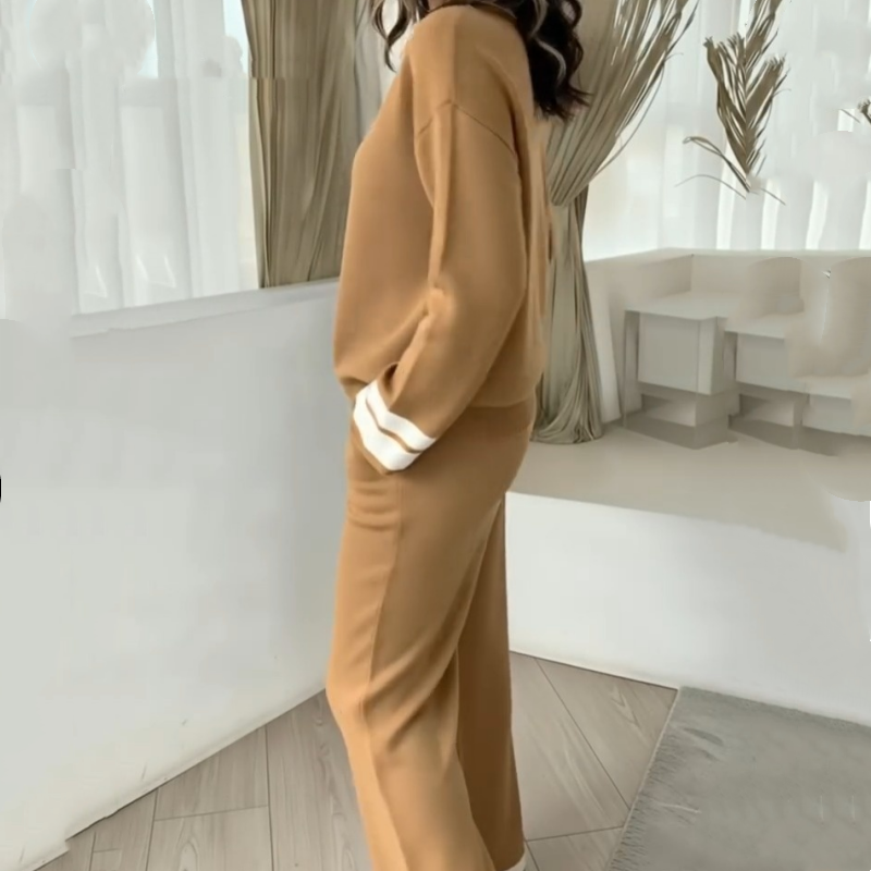 2-delat loungeset för damer: tröja och byxor