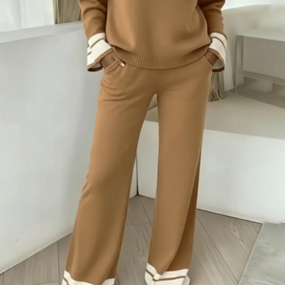 2-delat loungeset för damer: tröja och byxor