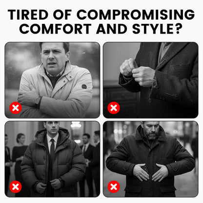 Casual Vinterjacka för män fodrad för män