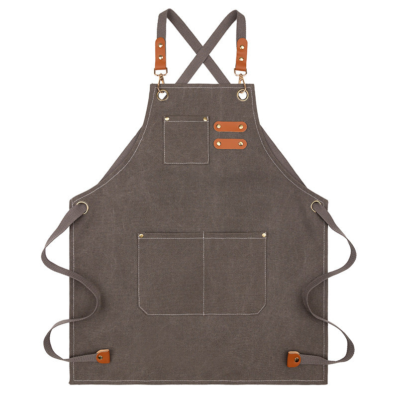 💥HET REA 50 % RABATT✨Andningsbar förkläde i canvas för män och kvinnor