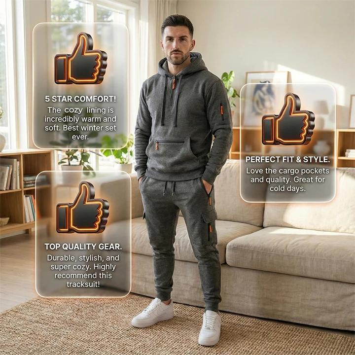 Vinterträningsdräkt i två delar för herr