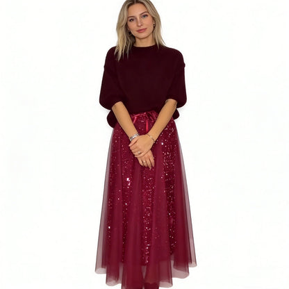💃 Sparkle-Top och Tyllkjol för Damer – Glamour och stil för alla tillfällen!