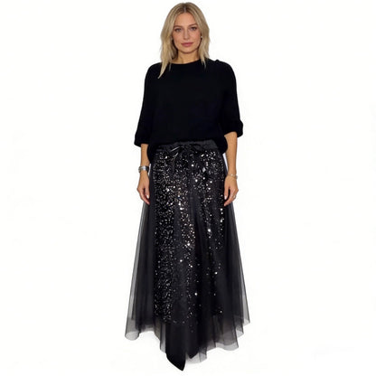 💃 Sparkle-Top och Tyllkjol för Damer – Glamour och stil för alla tillfällen!
