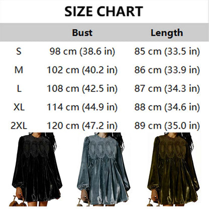 👗 Exklusiv Rea -50%! 🌸 Vintageinspirerad Spetsklänning – Perfekt för Dag & Kväll ☕ | A-Linje, Mjukt Tyg & Mångsidig ✨