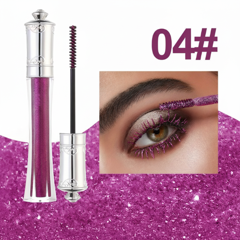 💎 KÖP 1, FÅ 1 GRATIS🌟Vattentät glittrande färgad mascara