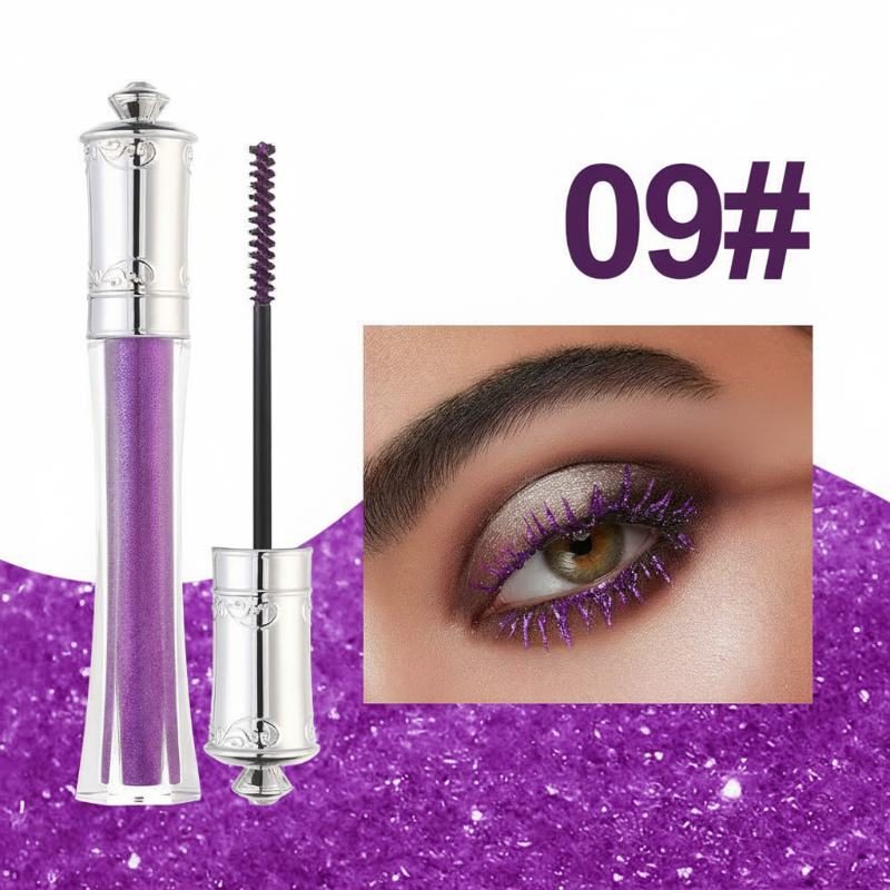 💎 KÖP 1, FÅ 1 GRATIS🌟Vattentät glittrande färgad mascara
