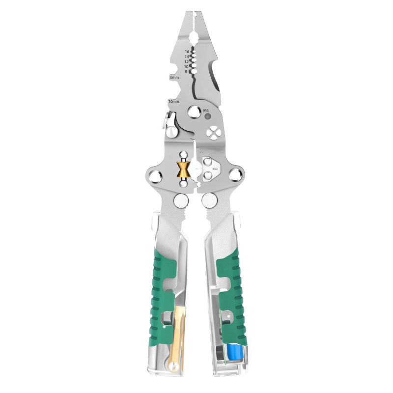 🎁 Present: Kopplingslås*10🔧Multifunktionell hopfällbar elektrisk tång