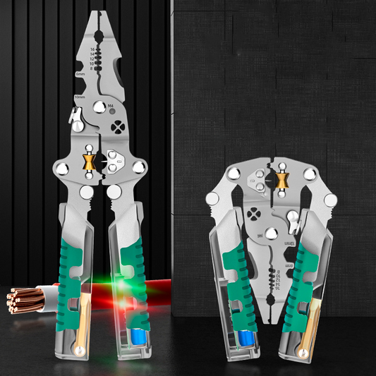 🎁 Present: Kopplingslås*10🔧Multifunktionell hopfällbar elektrisk tång