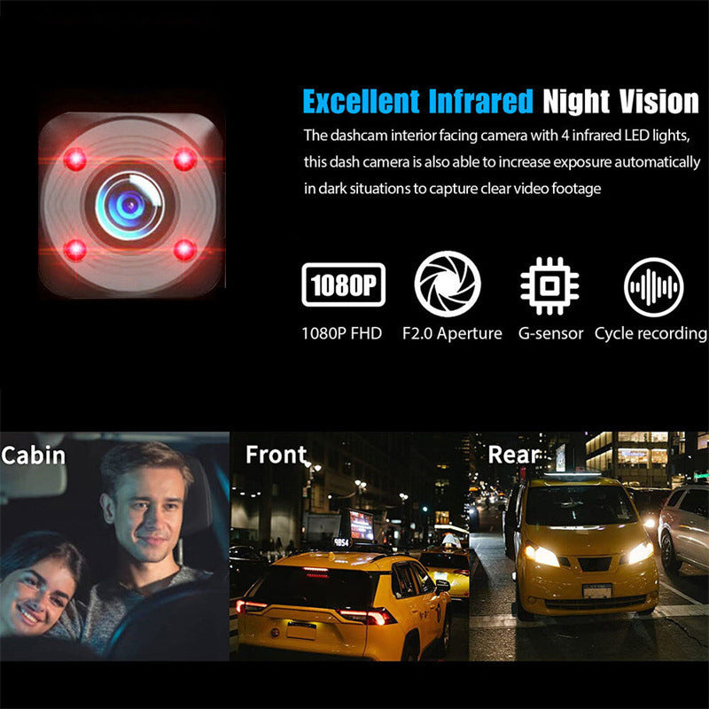 📢📢50 % RABATT!! ⏰HD 1080p-videobandspelare för bil med backkamera