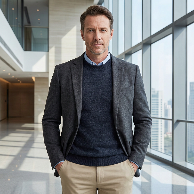 📢📢60 %  RABATT !! ⏰Högkragad tröja med värmefoder för herr