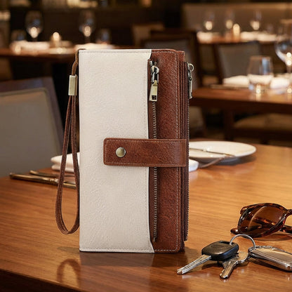 👜 50% RABATT! ✨ Damplånbok i Retrostil – RFID-blockering, Trippelfack & Hållbart Läder 🛍️