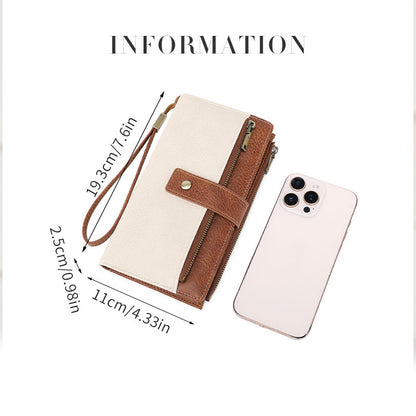 👜 50% RABATT! ✨ Damplånbok i Retrostil – RFID-blockering, Trippelfack & Hållbart Läder 🛍️