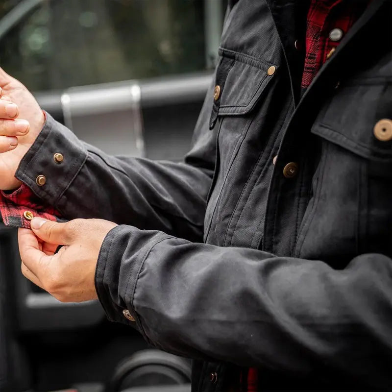 💫Exceptionell kvalitet, strålande charm! Herrjacka med flanellfoder och knappar👑