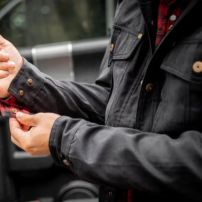 💫Exceptionell kvalitet, strålande charm! Herrjacka med flanellfoder och knappar👑