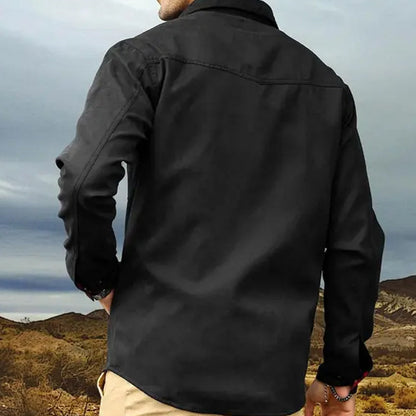 💫Exceptionell kvalitet, strålande charm! Herrjacka med flanellfoder och knappar👑