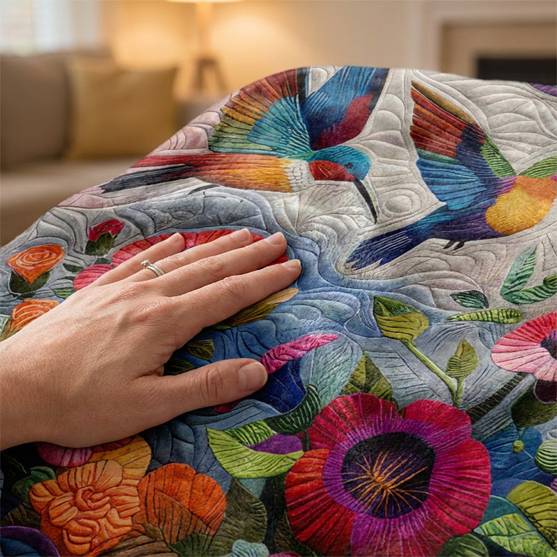 🌸 Mysighem i ett enda drag – flanellduk med levande blommönster! ✨
