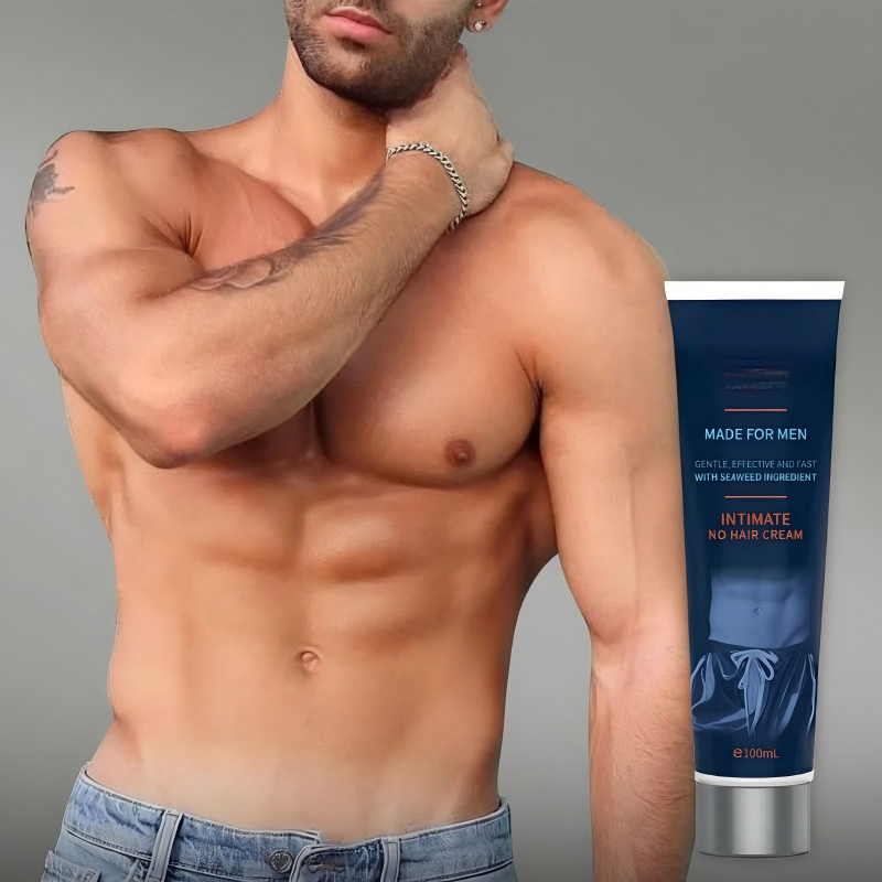 🧖‍♂️ KÖP 2, FÅ 1 GRATIS! 🧴 Fast-Acting Body Hair Removal Cream for Men – Snabb Verkan, Skonsam & Hårfri Hud ✨