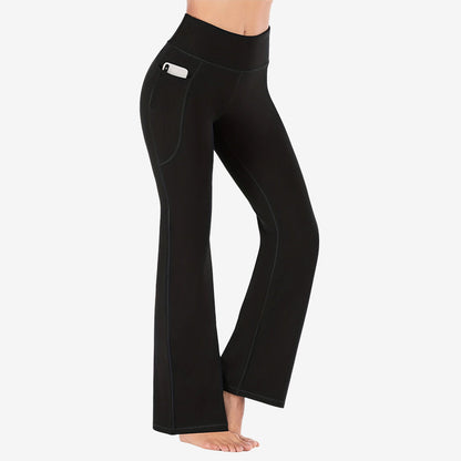 🔥Ultra Sculpt Högmidjade Utsvängda Leggings med Magkontroll