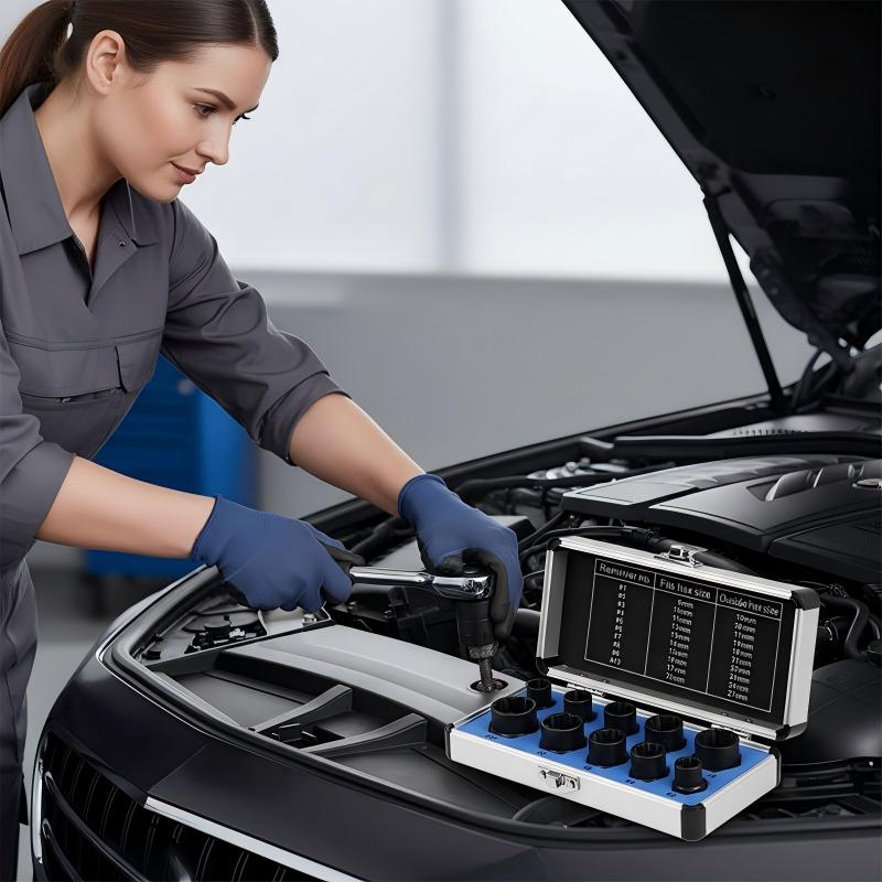 Skadad bult- och mutterutdragare, hylssats