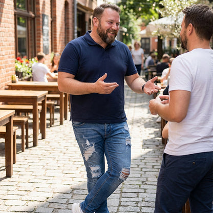 Snygga slitna skinny jeans för män