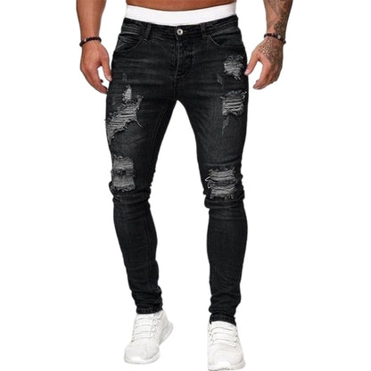 Snygga slitna skinny jeans för män