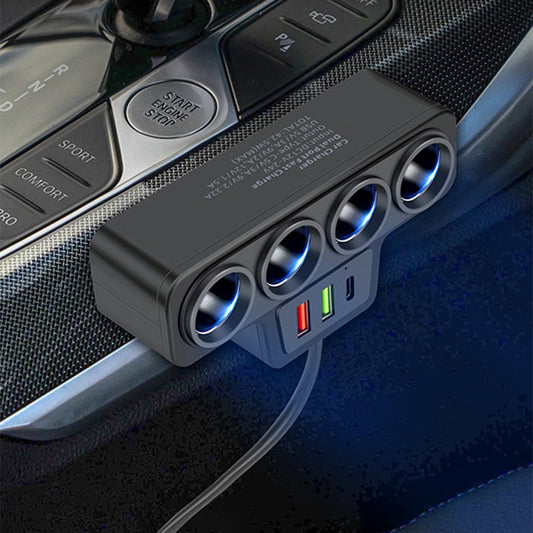 ⏰ Endast nu 49% rabatt!🔥Heta erbjudanden – 7-i-1 cigarettändaradapter – 120 W effekt!⚡