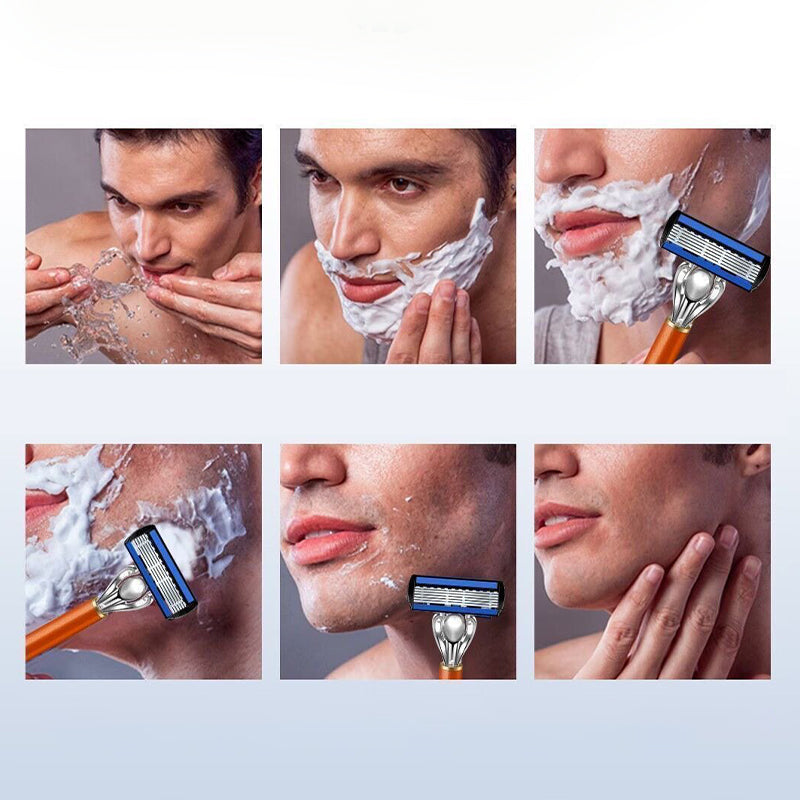 🔥24/48 st rakblad för män med handtag