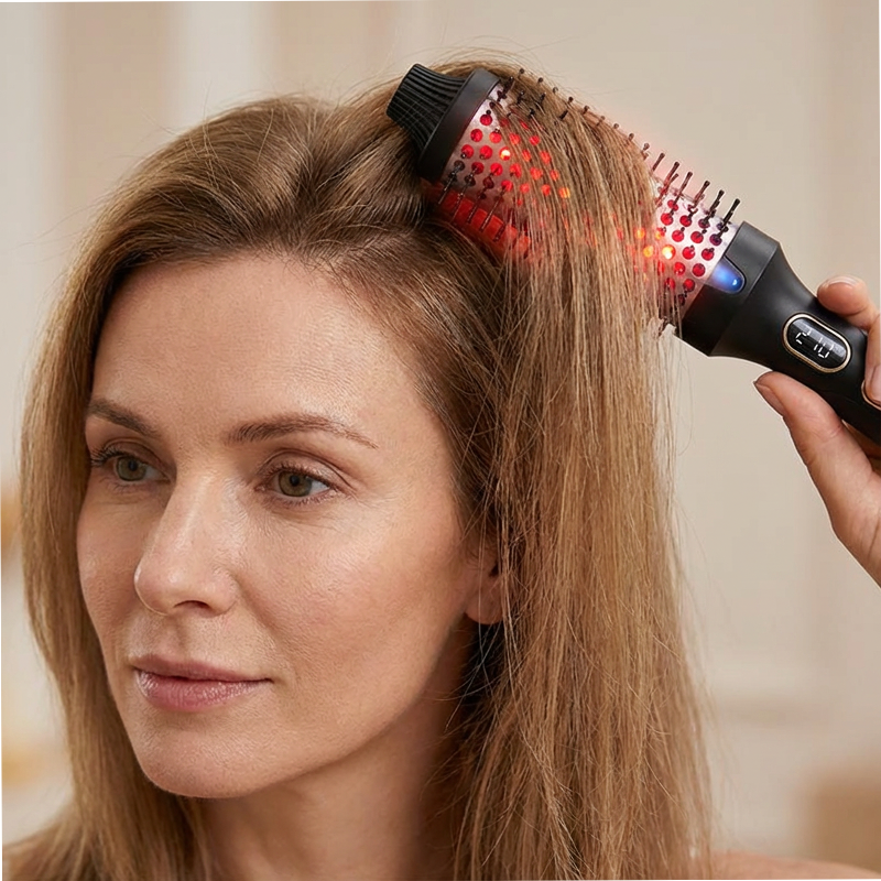 2-i-1 plattång och locktång med värmekam