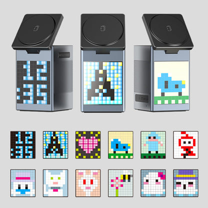 📢📢50 % RABATT !! ⏰Multifunktionell laddningsstation med inbyggd Bluetooth-högtalare och klocka