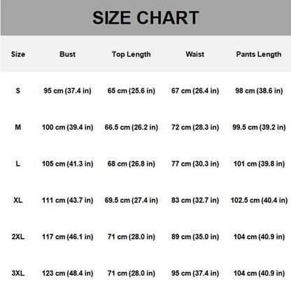 Casual randig topp och ankelånga byxor i set