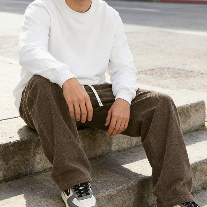 ⏰ Tidsbegränsat erbjudande! Endast 50 % rabatt! 🔥 Löst sittande träningsbyxor med fickor för män