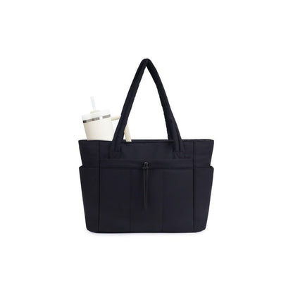 💕Rea 50% RABATT🎁Wandering Nature Puffer-tygväska med mugghållare och laptopfack samt trolleyväska för resor, arbete, sjuksköterskor, kvinnor