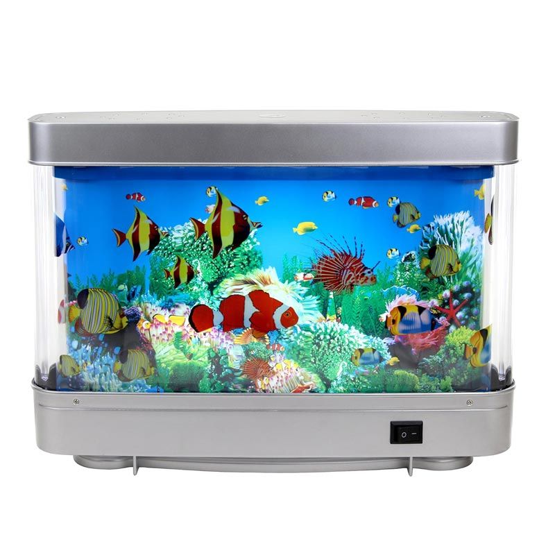 🎁Presentval - Konstgjord tropisk fisk akvarielampa🐠